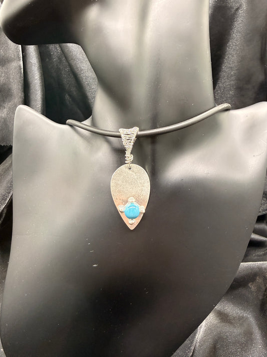 Silver Tear Drop Pendant