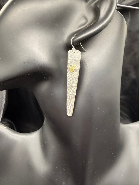 Upside Down Golden Leaf Earrings