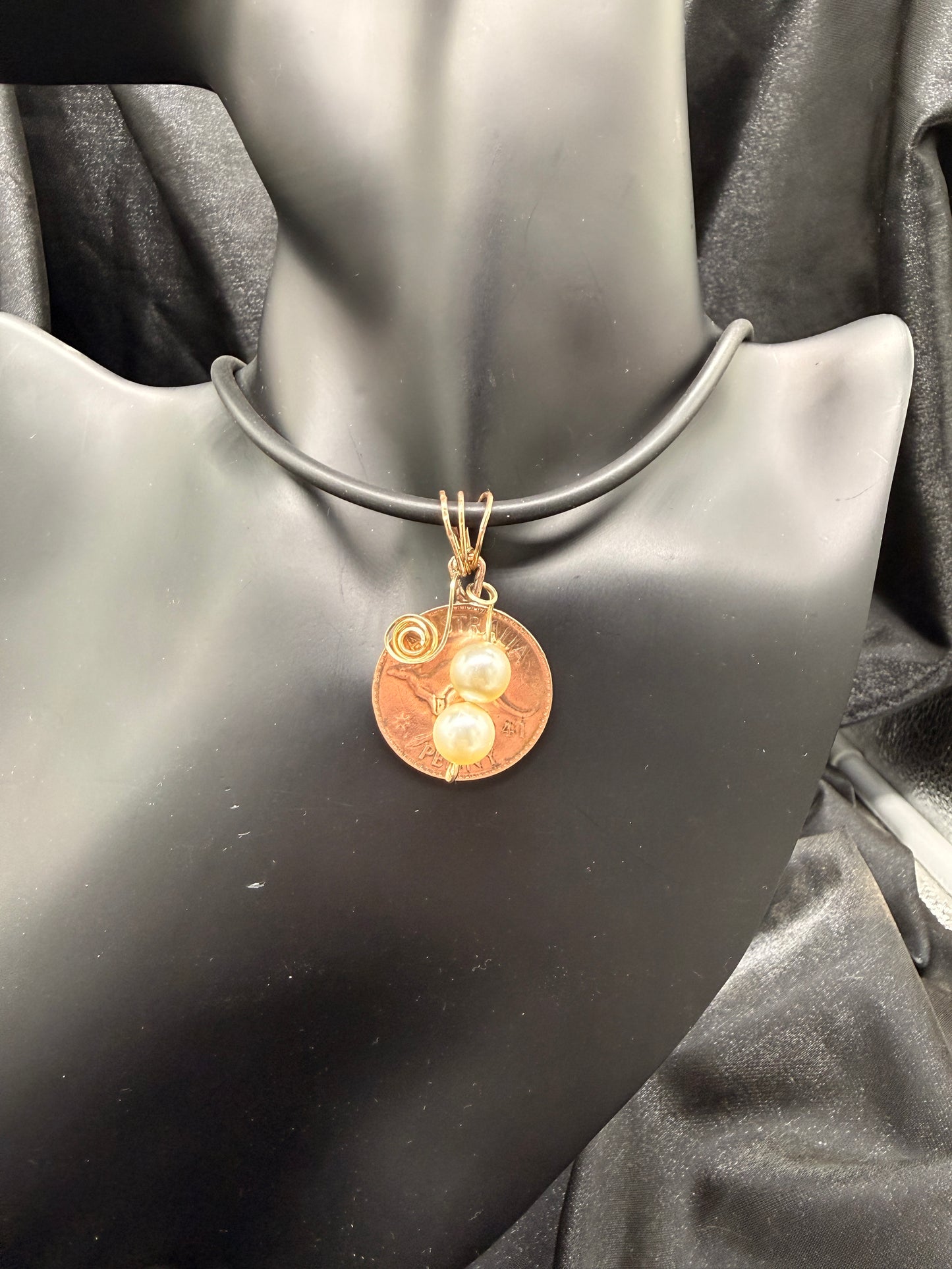 2 Pearl Penny Pendant