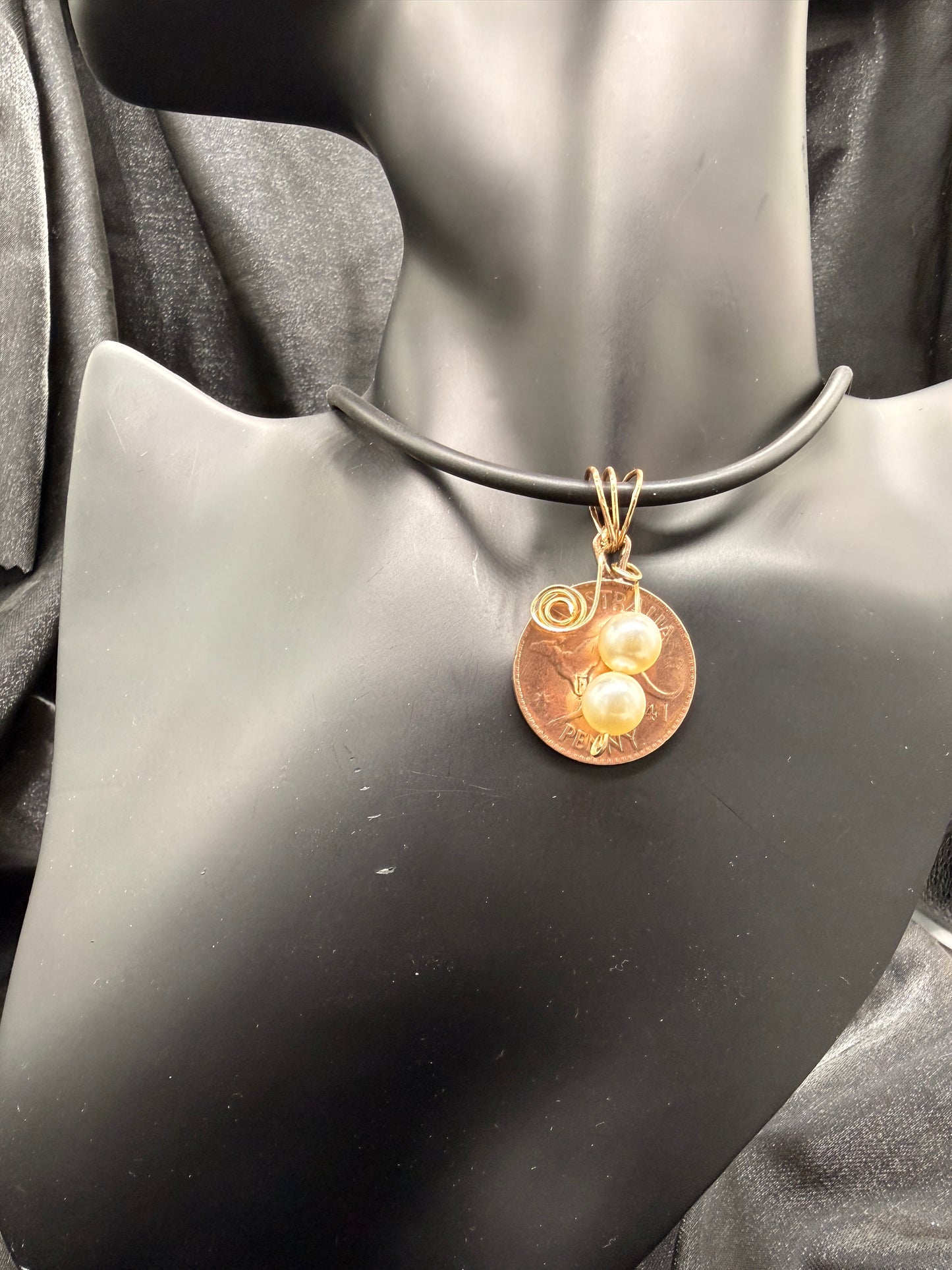 2 Pearl Penny Pendant