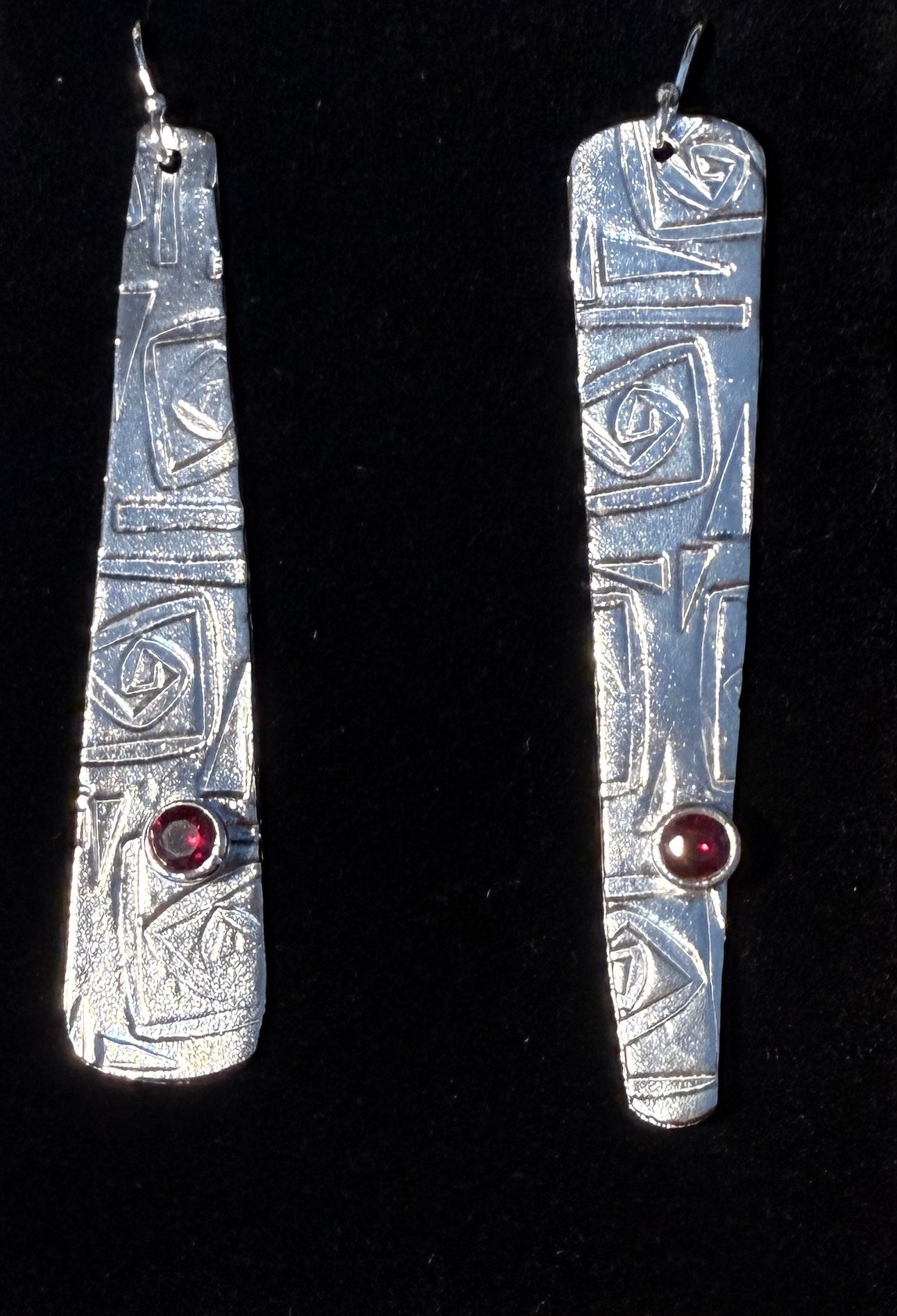 Ruby Red Earrings